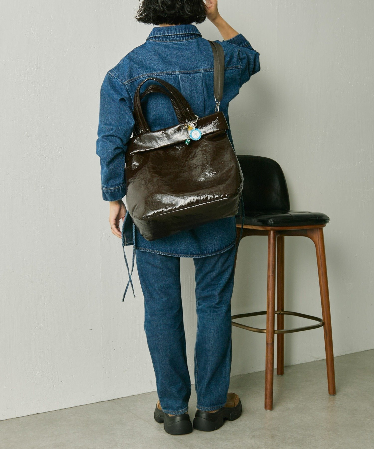 ear PAPILLONNER｜パテントトートバッグ | Rakuten Fashion(楽天