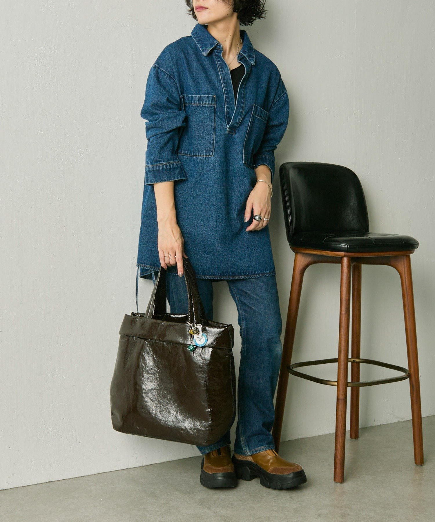 ear PAPILLONNER｜パテントトートバッグ | Rakuten Fashion(楽天