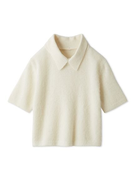 Mila Owen｜ポロ衿クロップド丈モヘアニットトップス | Rakuten