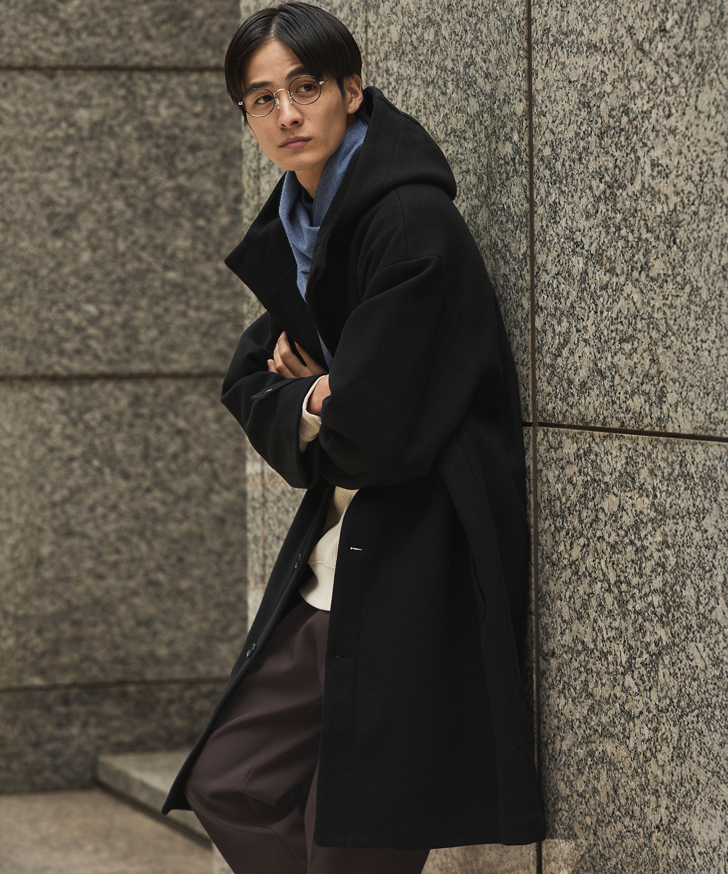 THE CASUAL｜メルトンフーデッドコート | Rakuten Fashion(楽天