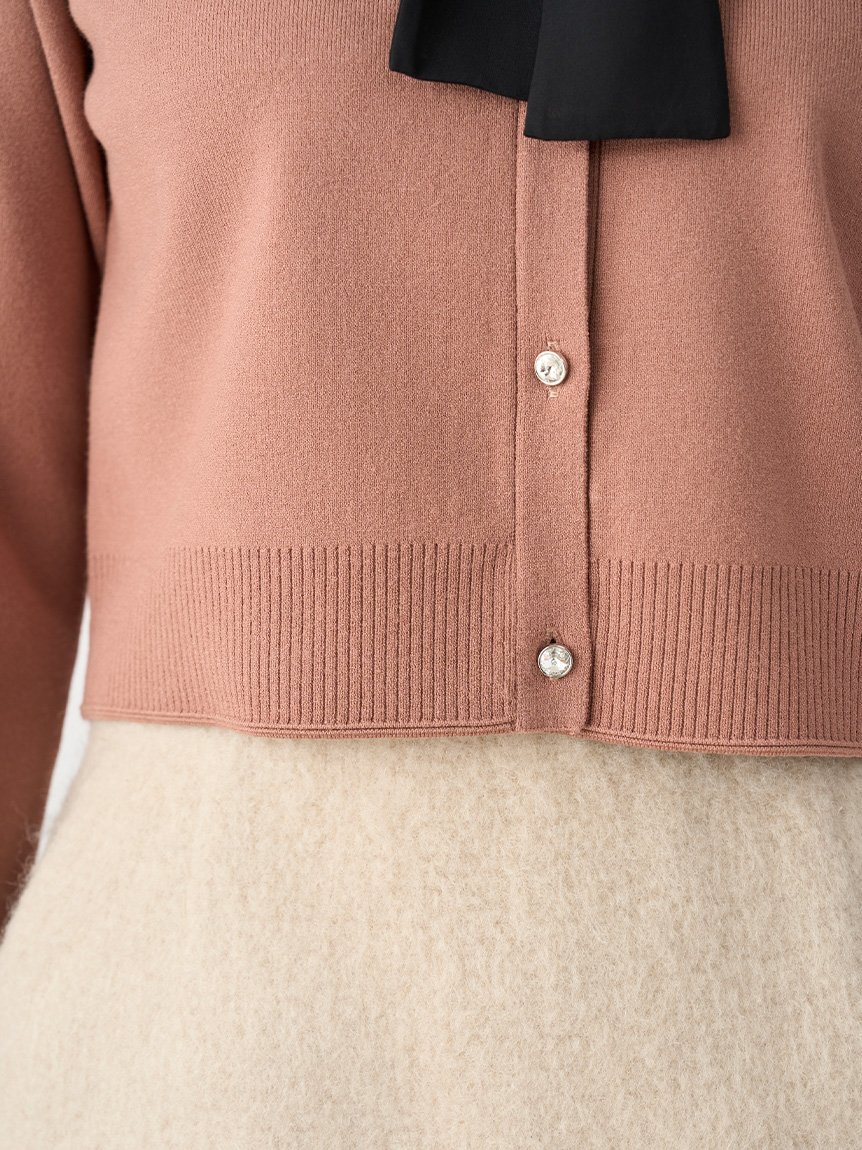 CELFORD｜【WEB限定】デタッチャブルレースカラーカーディガン