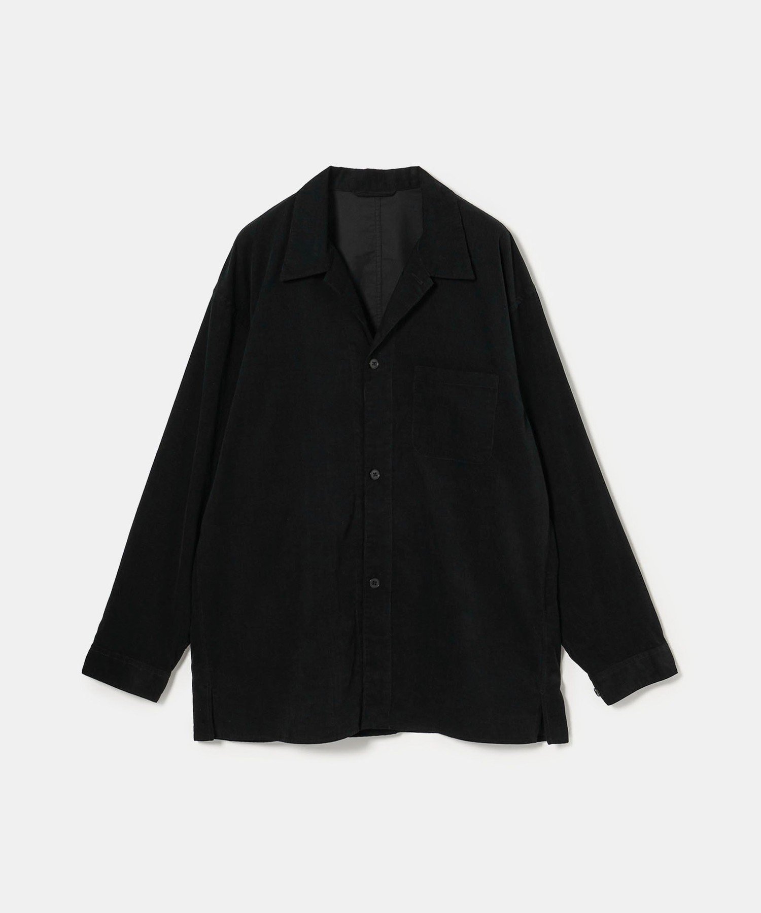 未使用タグ付き★スティーブンアラン　コーデュロイシャツ　ブラック　S STEVEN ALAN（スティーブンアラン） シャツ マイクロ コーデュロイ