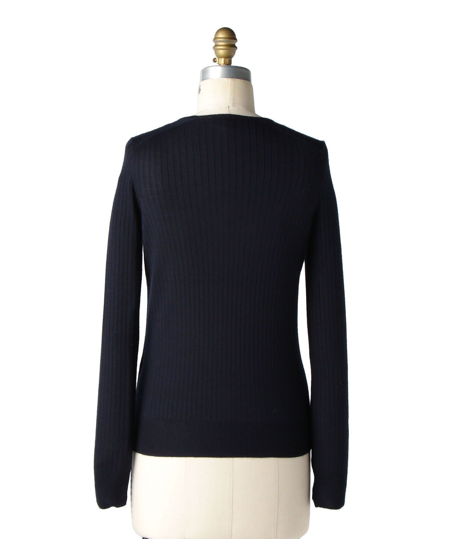 Drawer｜18G カシミヤシルクリブクルーネックニット | Rakuten Fashion