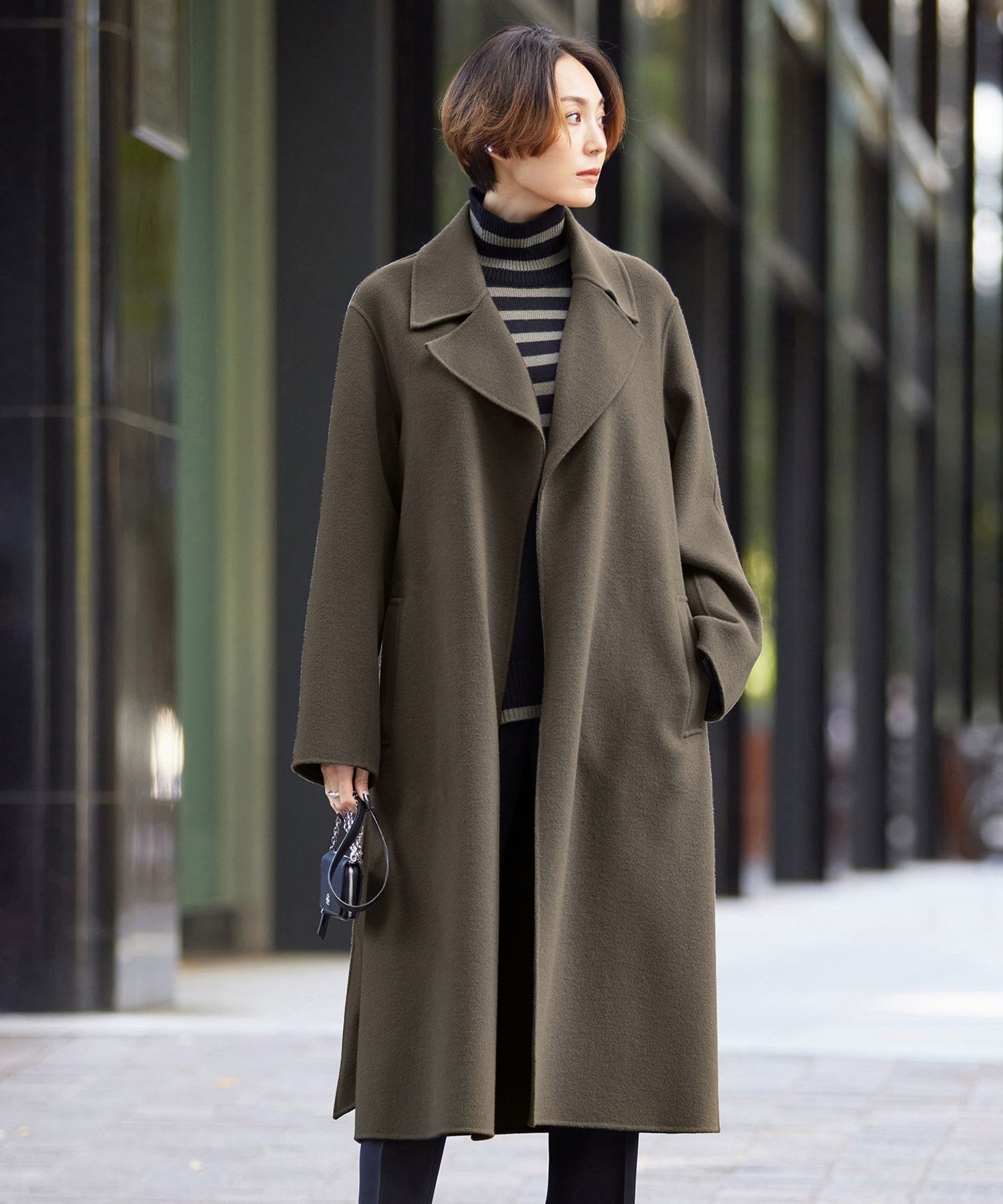 ICB｜ウールリバー ロングトレンチコート | Rakuten Fashion(楽天