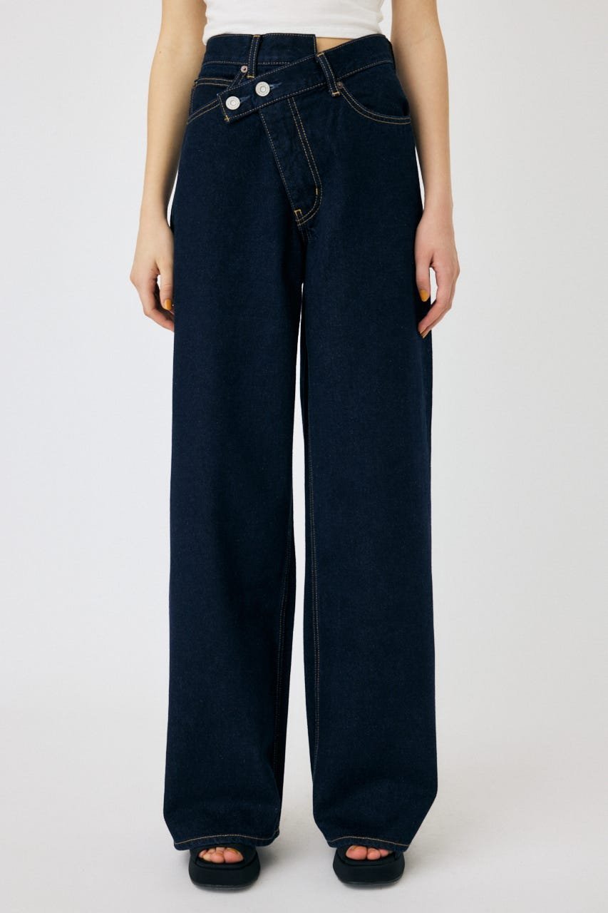 moussy｜CROSS WAIST WIDE STRAIGHT | Rakuten Fashion(楽天