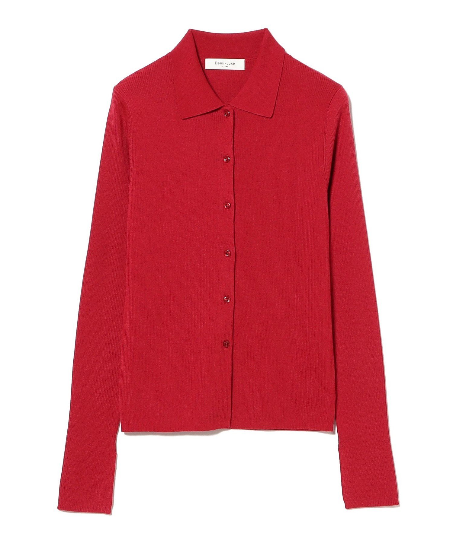 Demi-Luxe BEAMS｜ポリエステル ウール ポロ カーディガン | Rakuten