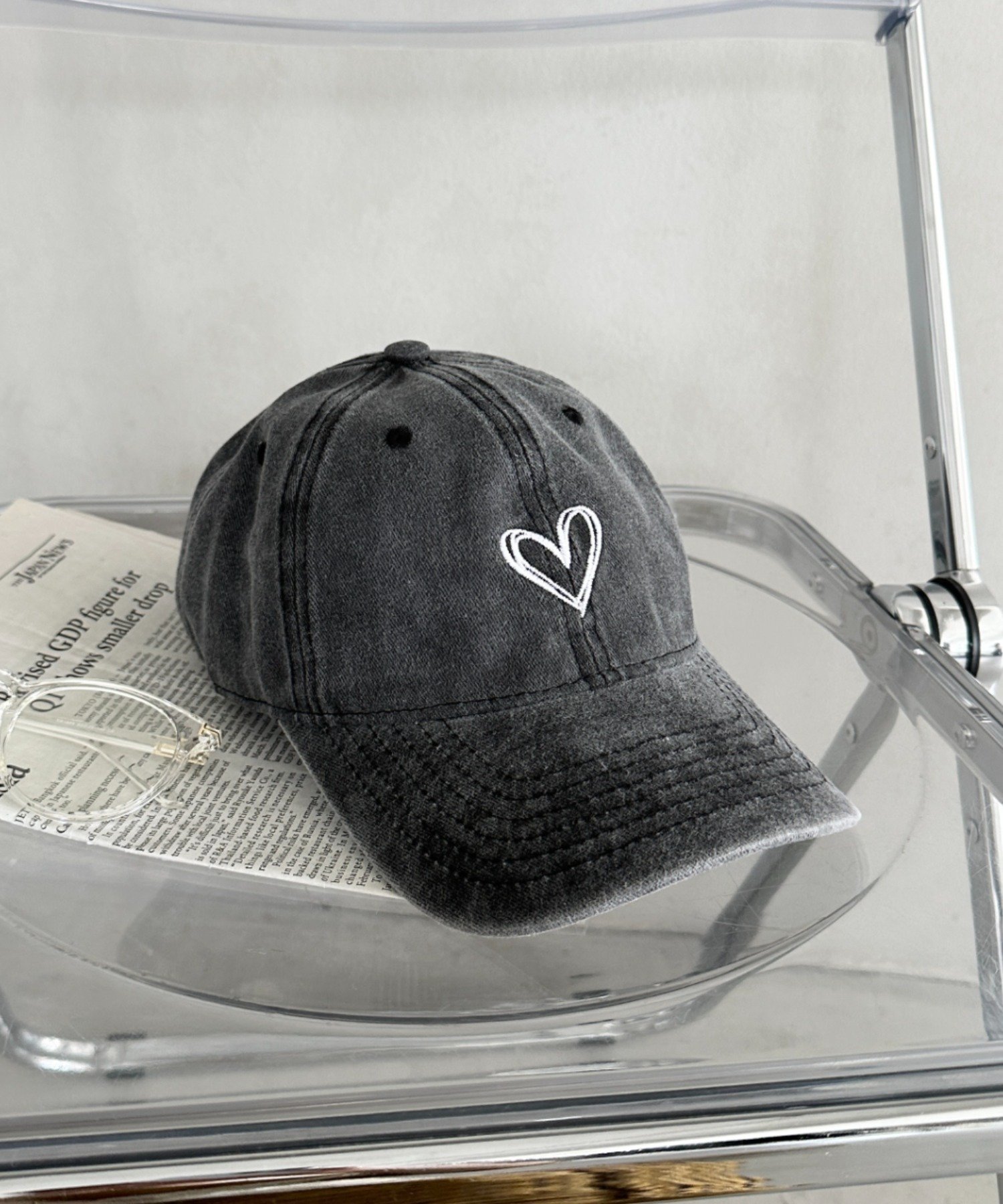 Outfitter lab｜ハート刺繍ピグメントキャップ | Rakuten Fashion(楽天