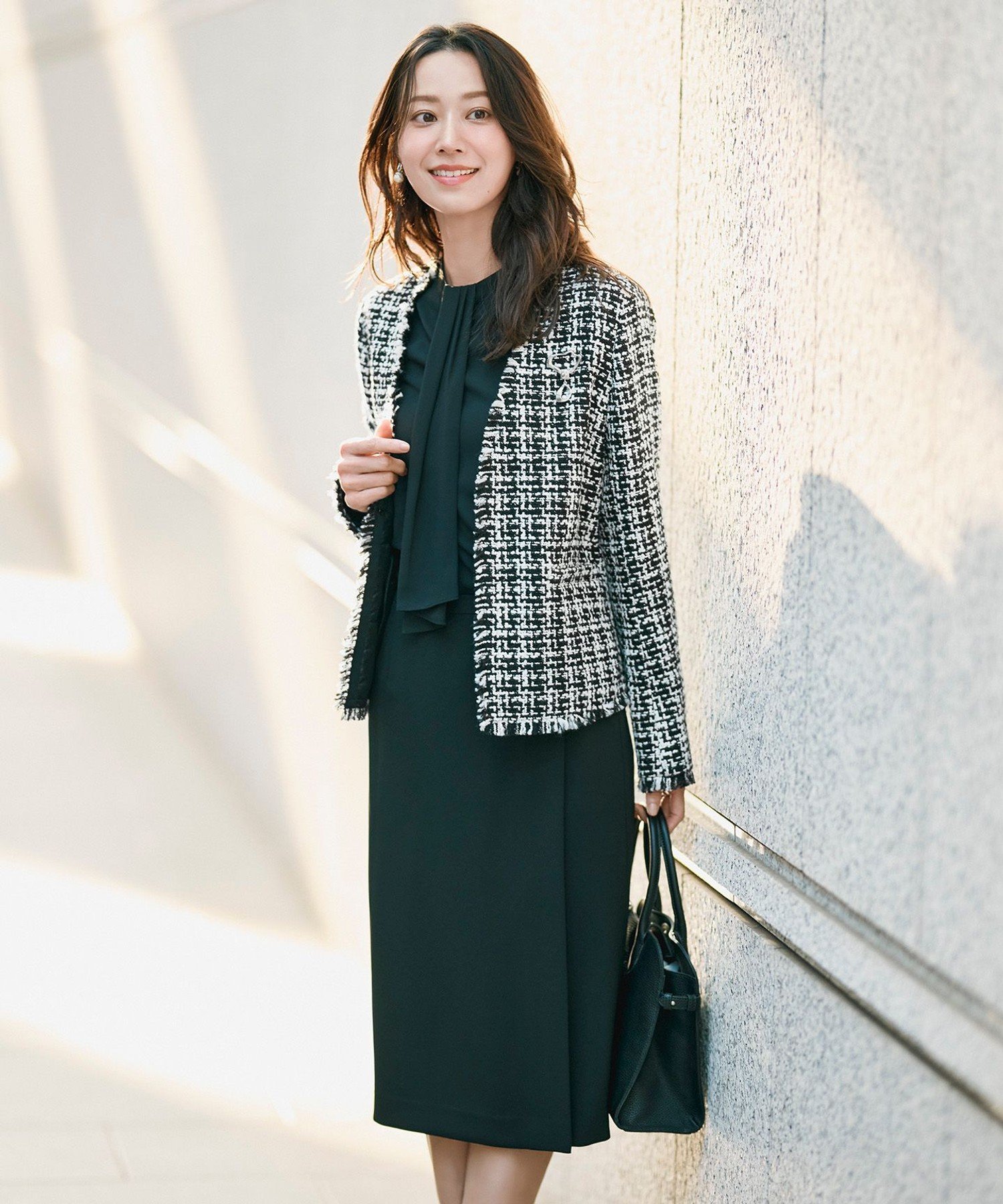 ICB｜【CLASSY.1月号掲載】ルレックスツイード ノーカラージャケット