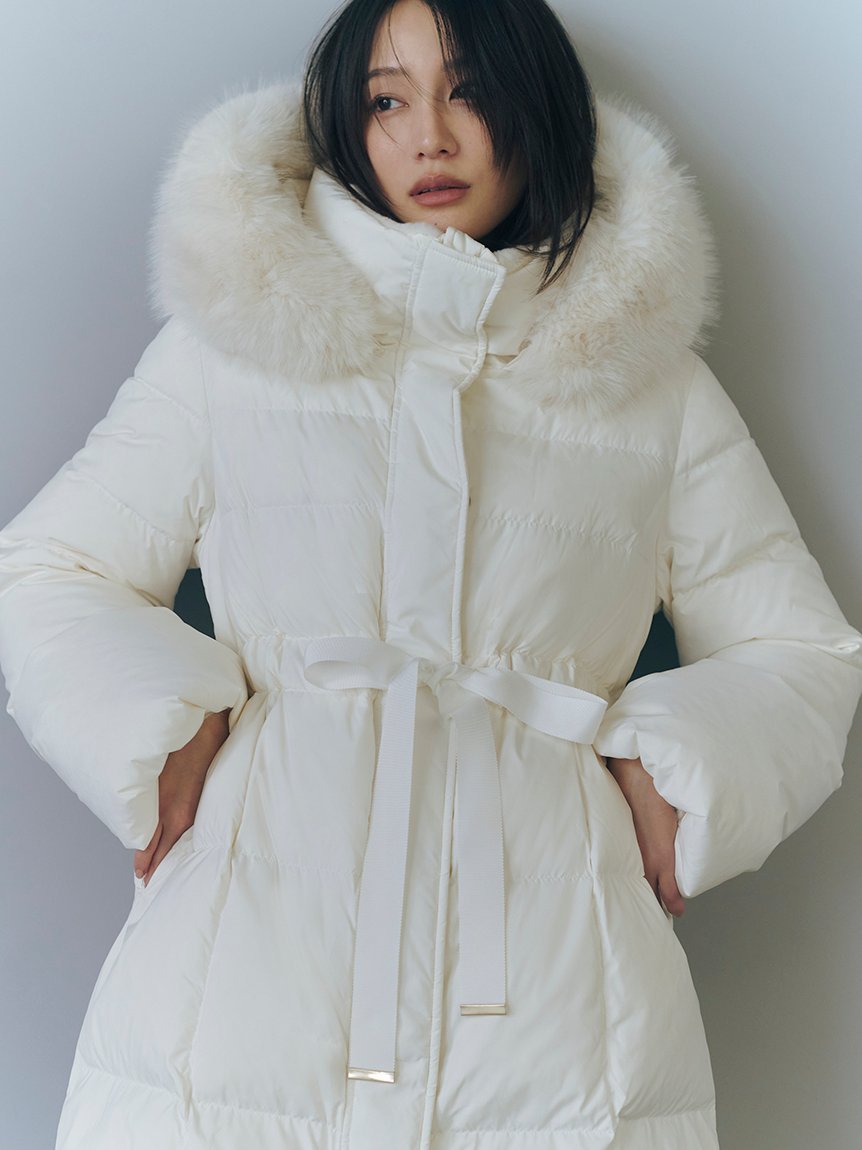 FRAY I.D｜フードファーロングダウンコート | Rakuten Fashion(楽天