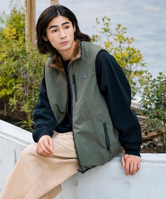 FREAK'S STORE｜リラックスフィット ナイロン フリース リバーシブル