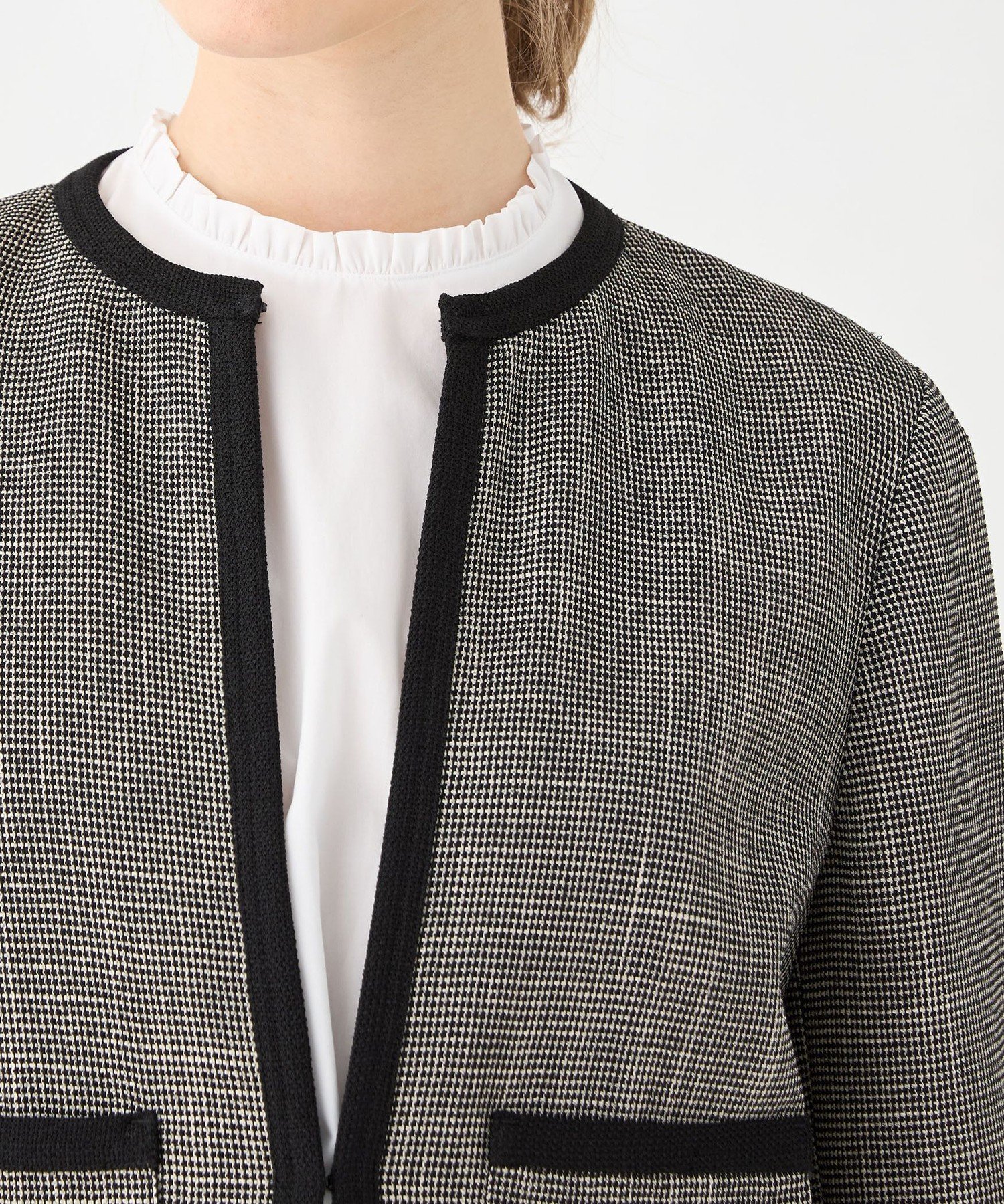 TOMORROWLAND｜カラミ ノーカラージャケット | Rakuten Fashion(楽天