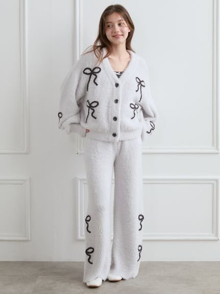 gelato pique｜【HALLOWEEN】リボンフェザーカーディガン | Rakuten