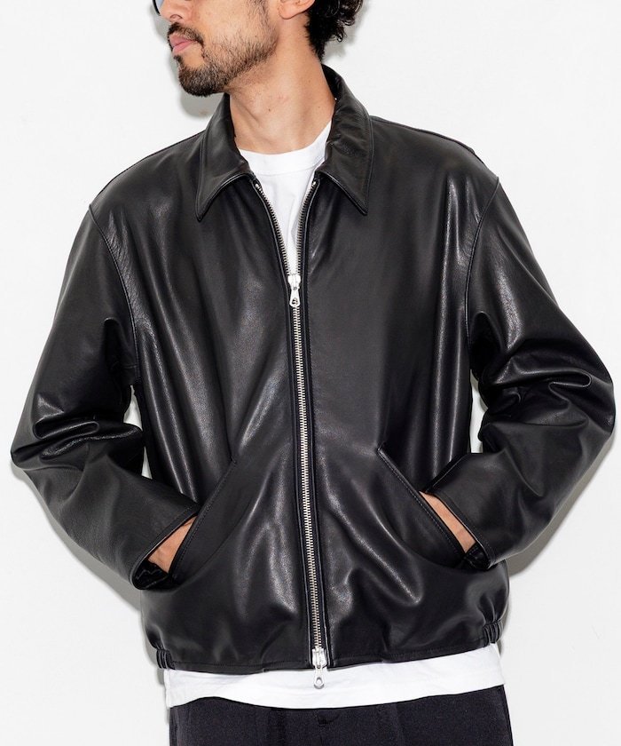 FREAK'S STORE｜Calf Leather ミニマル シングル ライダースジャケット