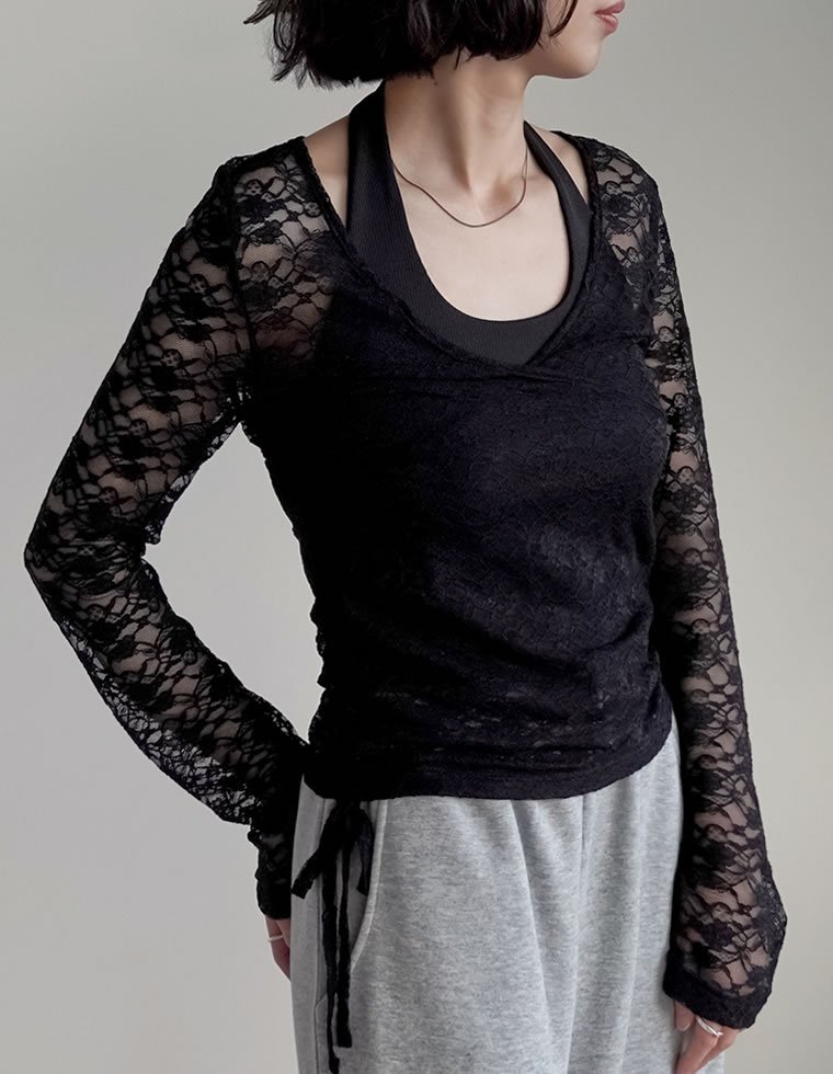 Re:EDIT｜カットレースカシュクールトップス | Rakuten Fashion(楽天