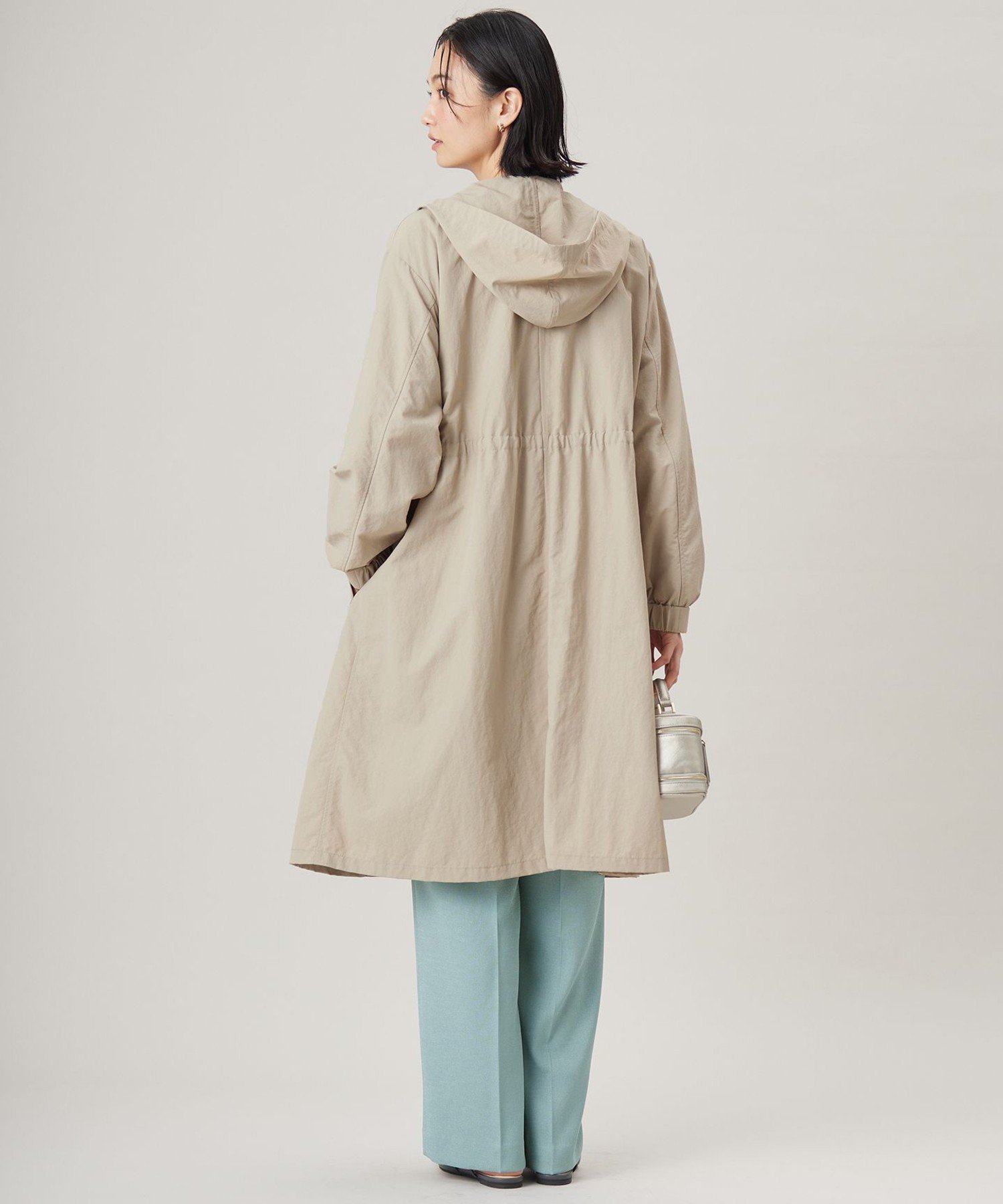 自由区｜【撥水加工・UVケア・洗える】ライトグログランフーデッド