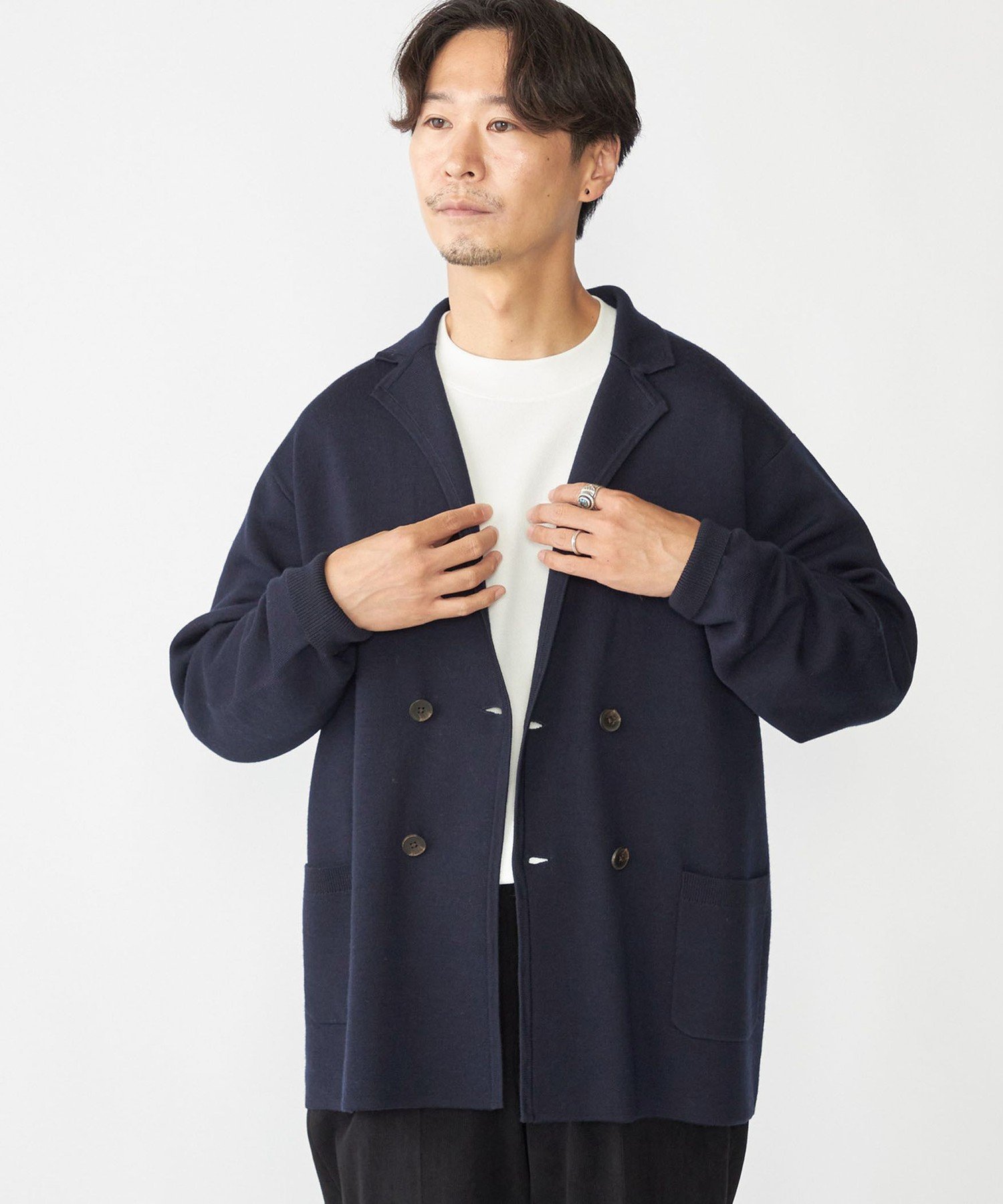 SHIPS｜SHIPS: ダブル ニット ジャケット | Rakuten Fashion(楽天
