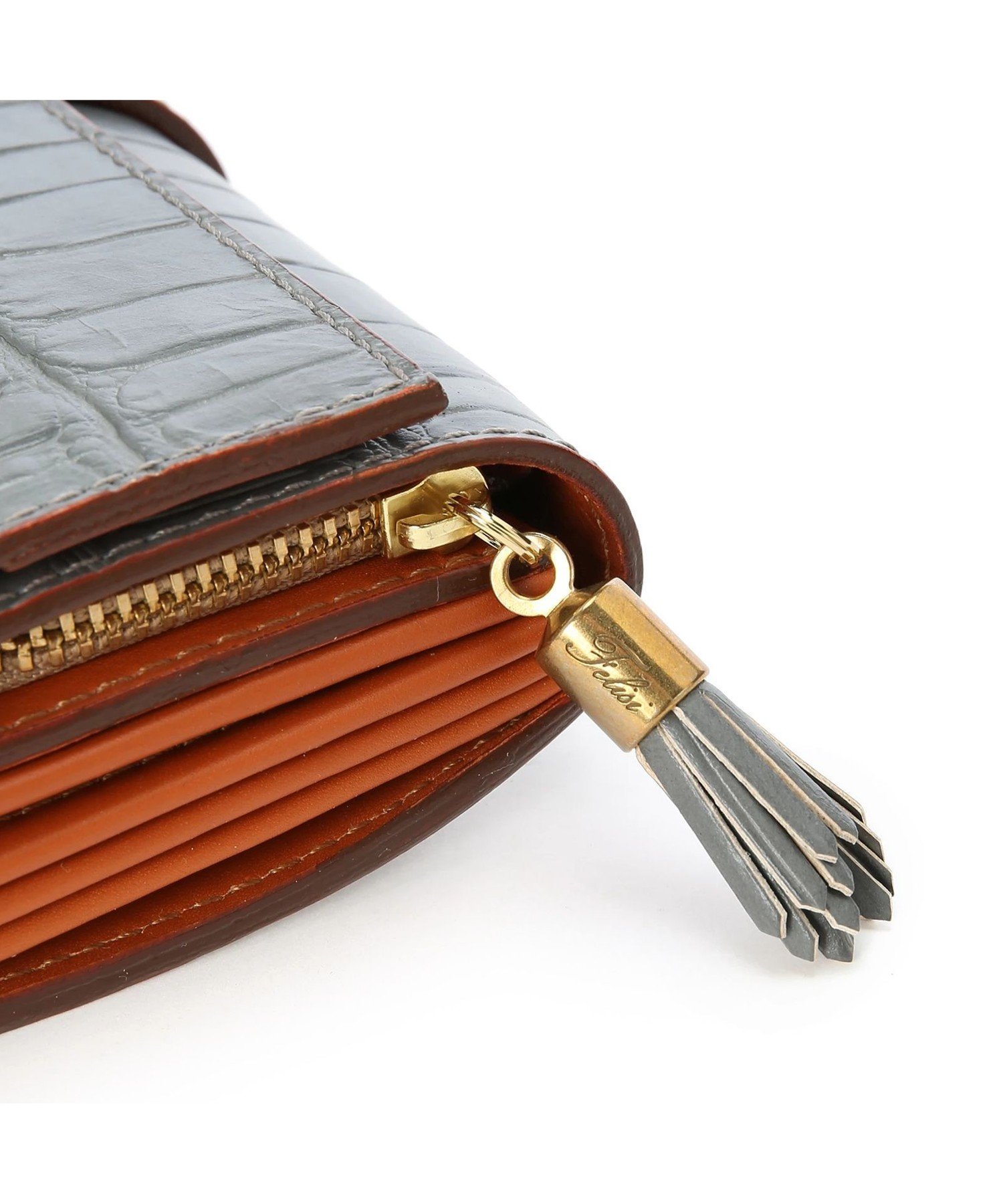 Felisi｜【Felisi/フェリージ】クロコ型押し レザー長財布 ロング