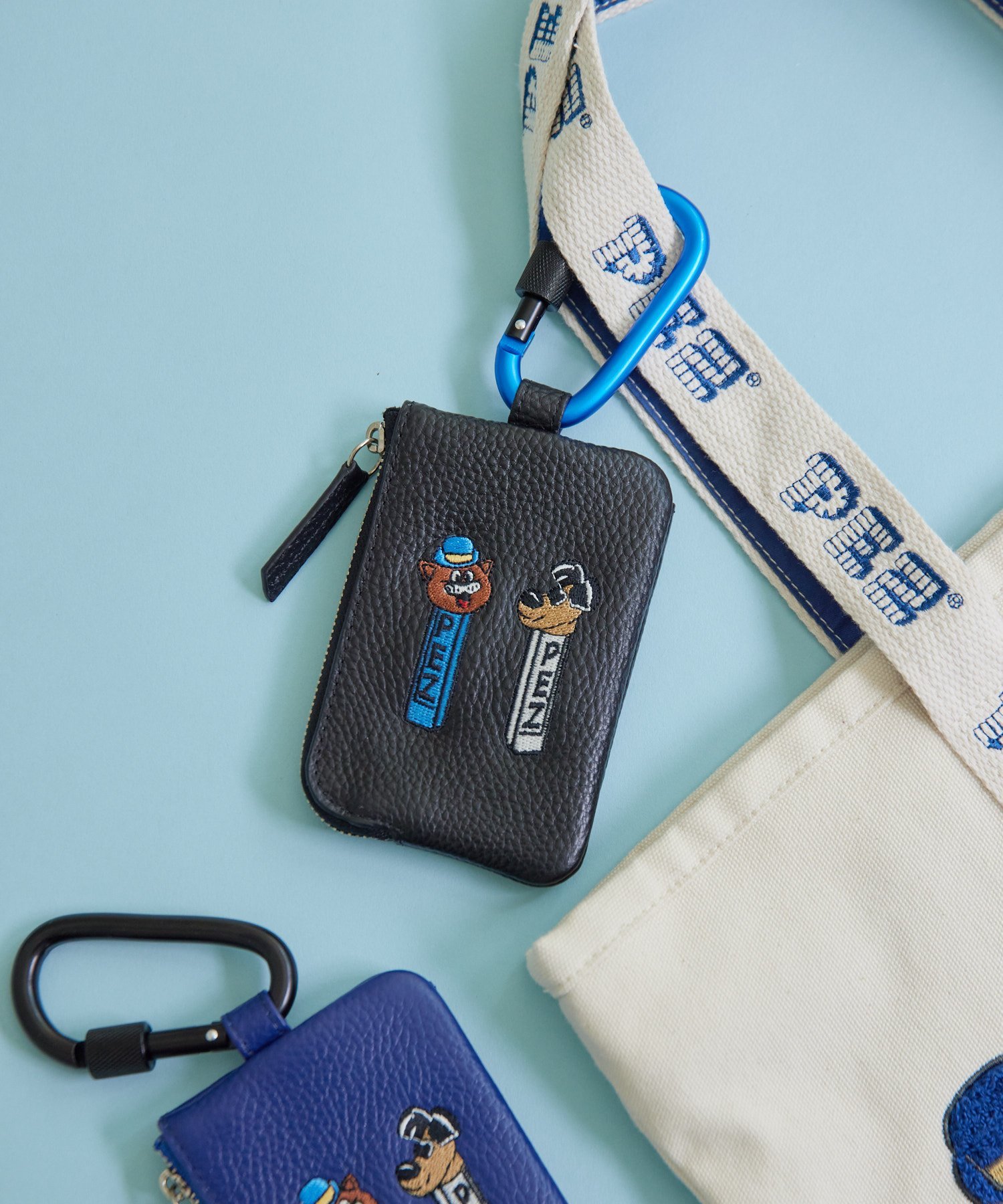 ear PAPILLONNER｜【PEZ(ペッツ) ×ear】《牛革》カラビナ付きパス&キー