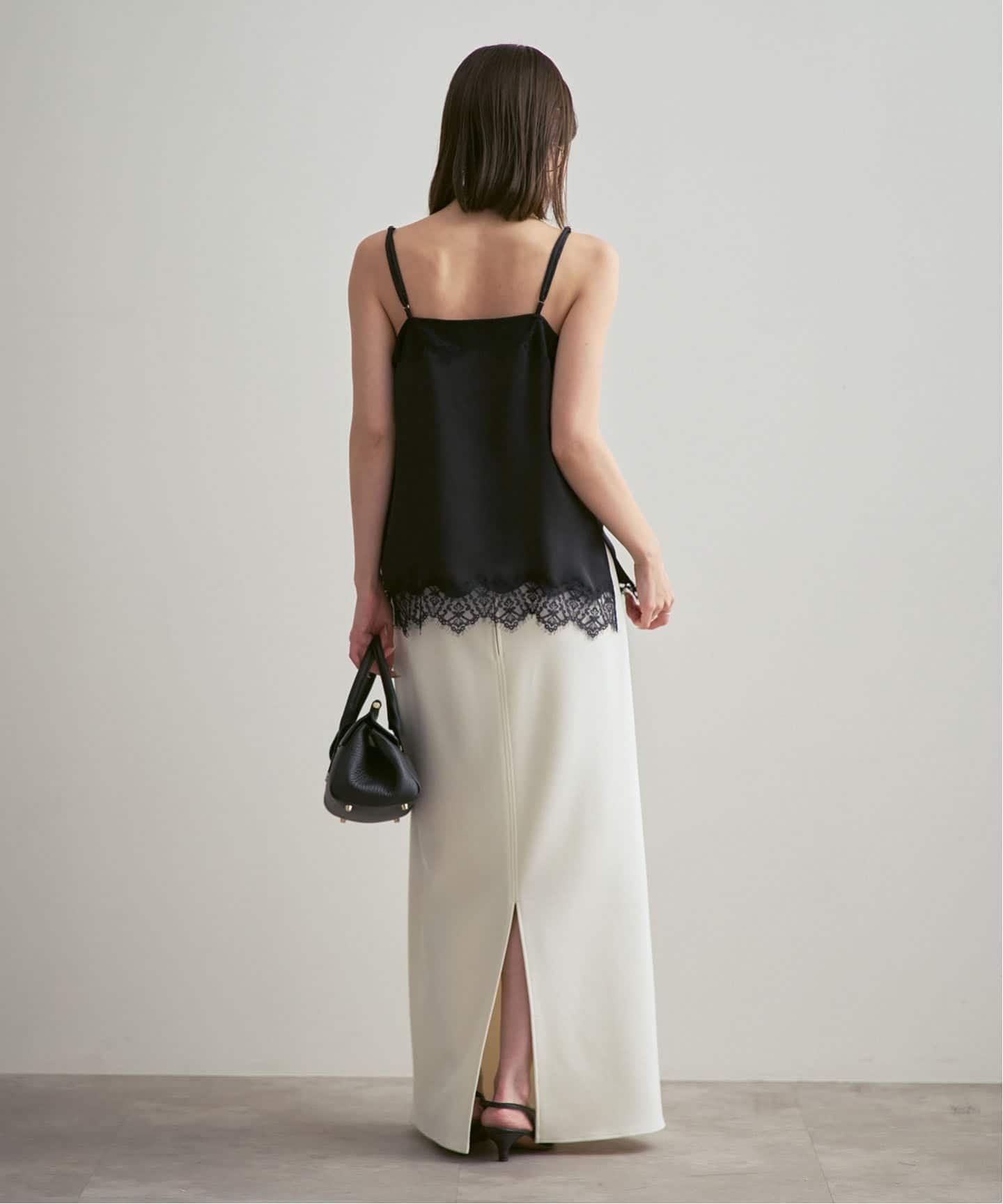 NOBLE｜《追加予約》リバーレーストリミングサテンキャミソール3