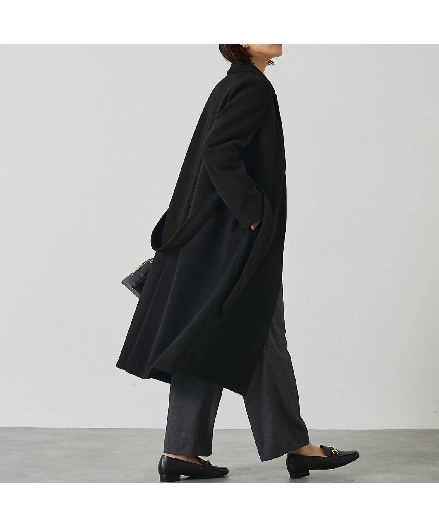 abahouse mavie｜【ロングセラー】ベルト付きロングコート | Rakuten