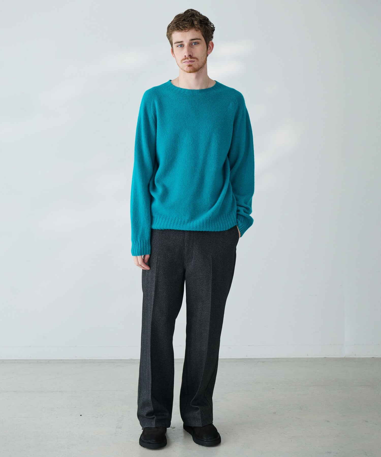 Bshop｜MORRIS & SONS | ジーロンラム クルーネックニット MEN