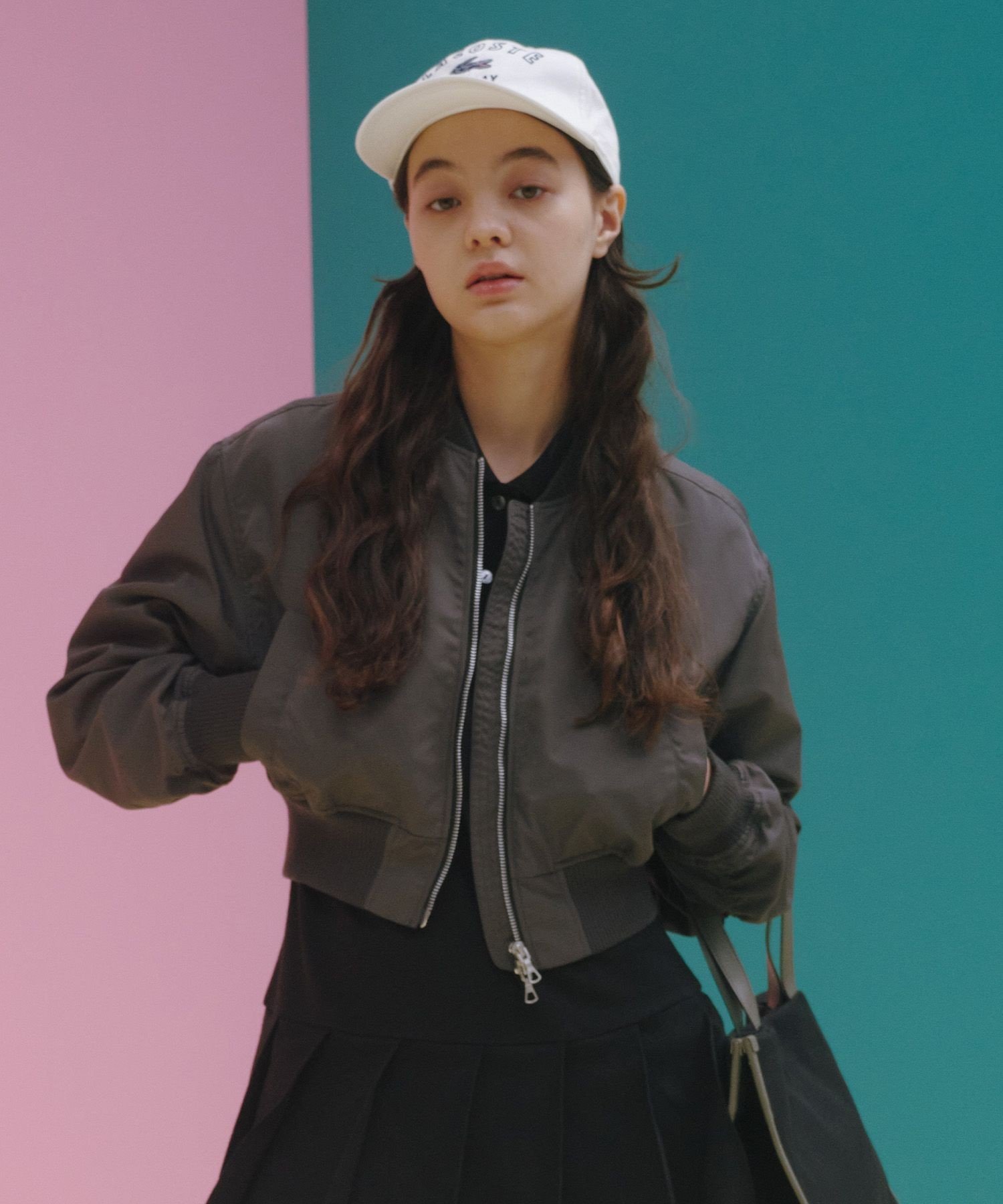 LACOSTE｜クロップド丈 ショートMA-1ジャケット | Rakuten Fashion