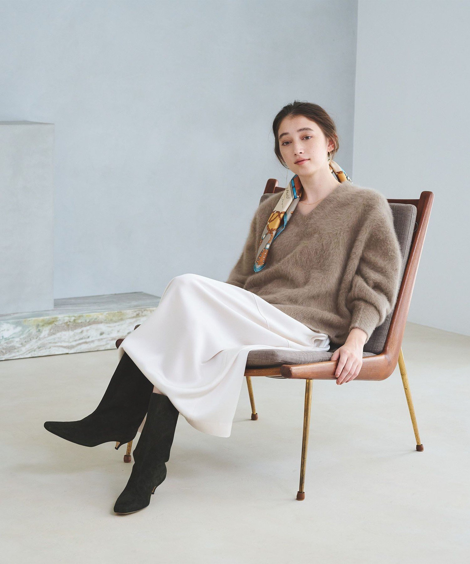 UNITED ARROWS｜フォックスカシミヤ Vネック ニット | Rakuten Fashion