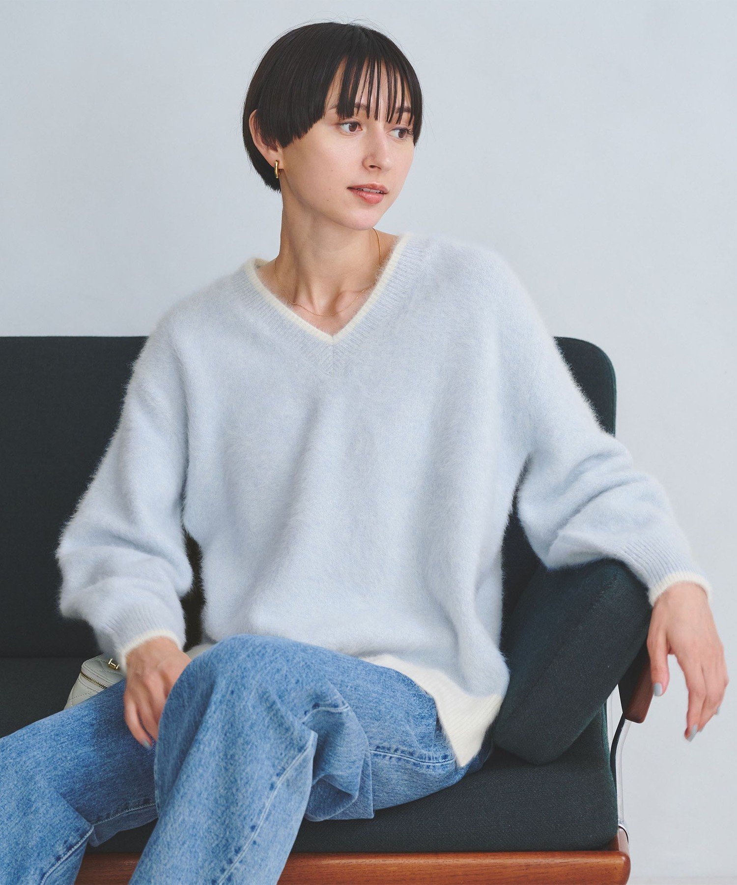 UNITED ARROWS｜フォックスカシミヤ Vネック ニット | Rakuten Fashion