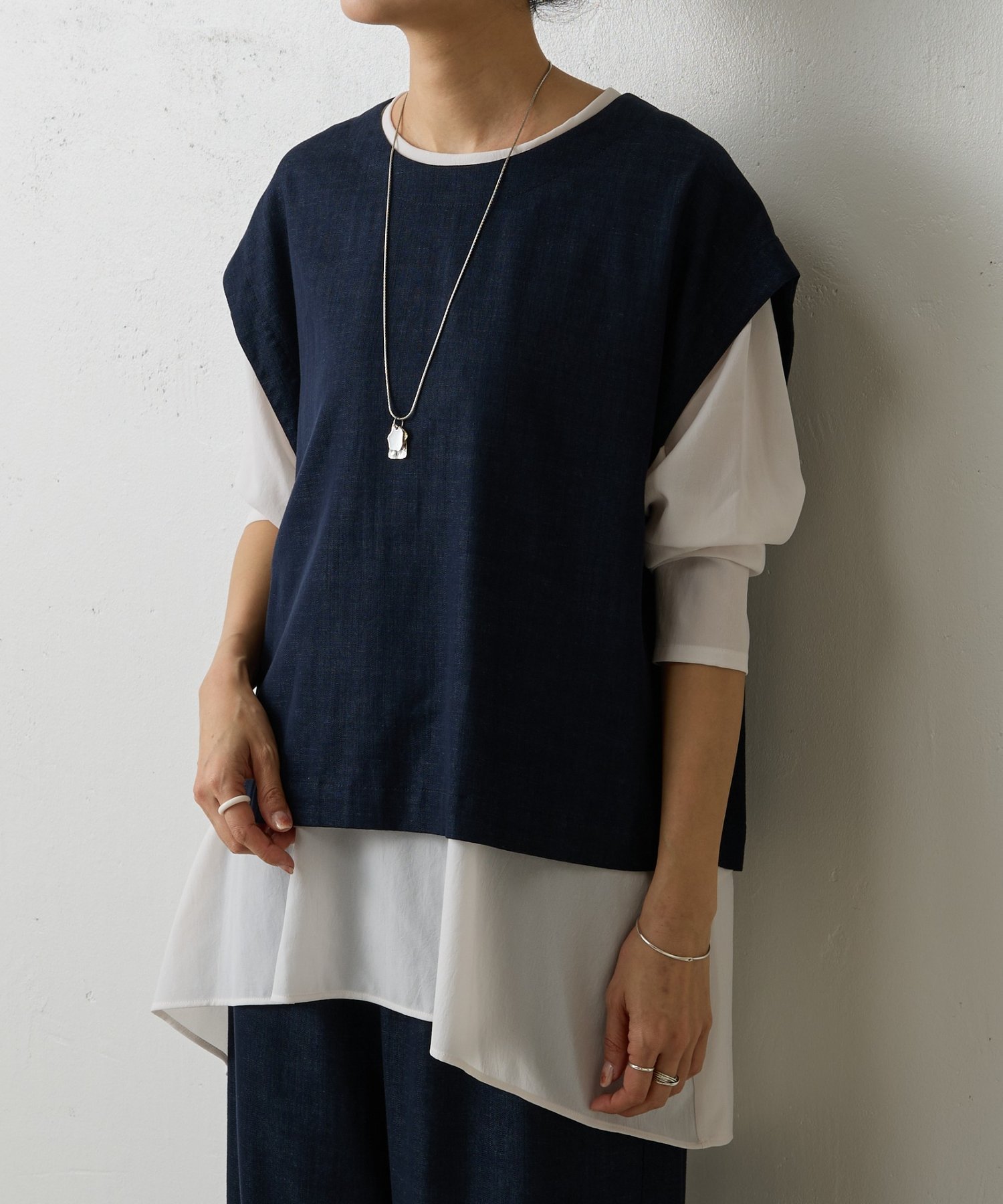 BEARDSLEY｜後ろドレープTブラウス | Rakuten Fashion(楽天