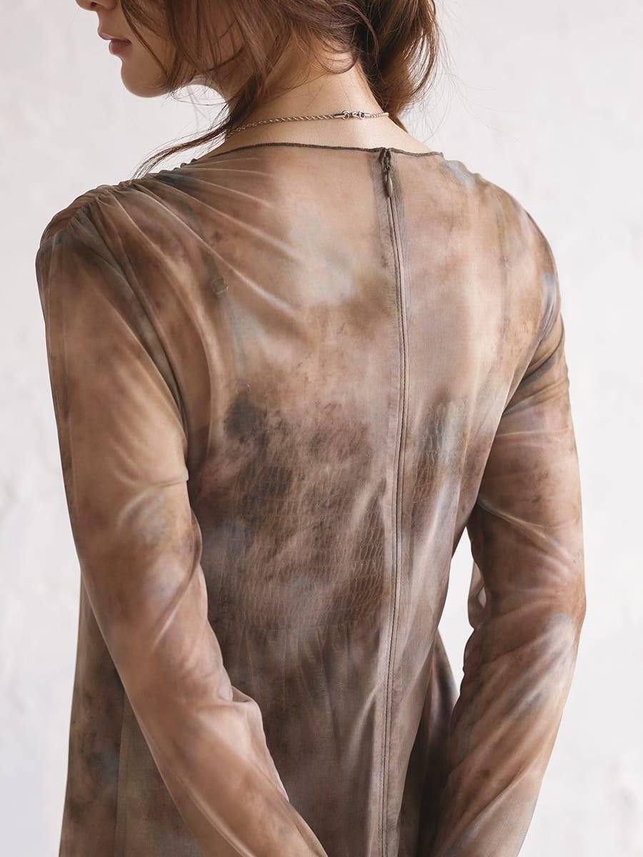 LASUD｜シアーニュアンスアシンメトリーワンピース | Rakuten Fashion