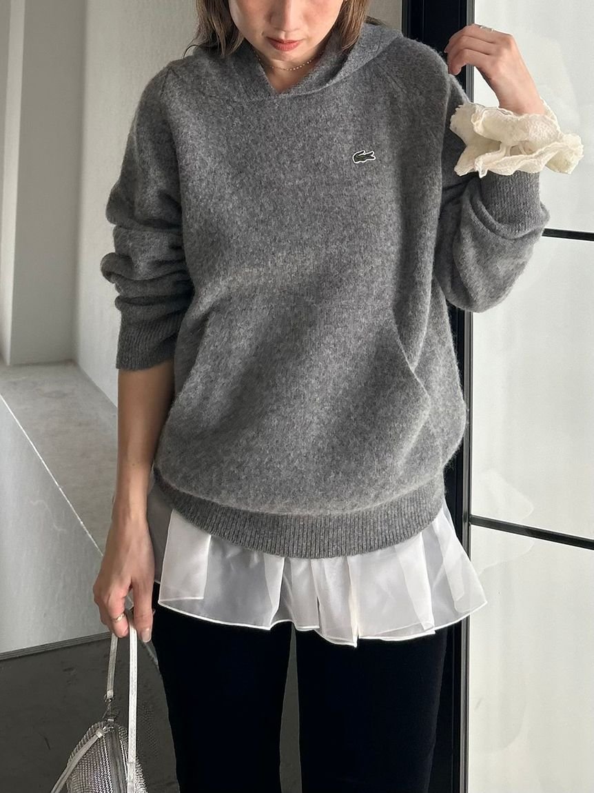 SNIDEL｜LACOSTE/ニットフーディー | Rakuten Fashion(楽天