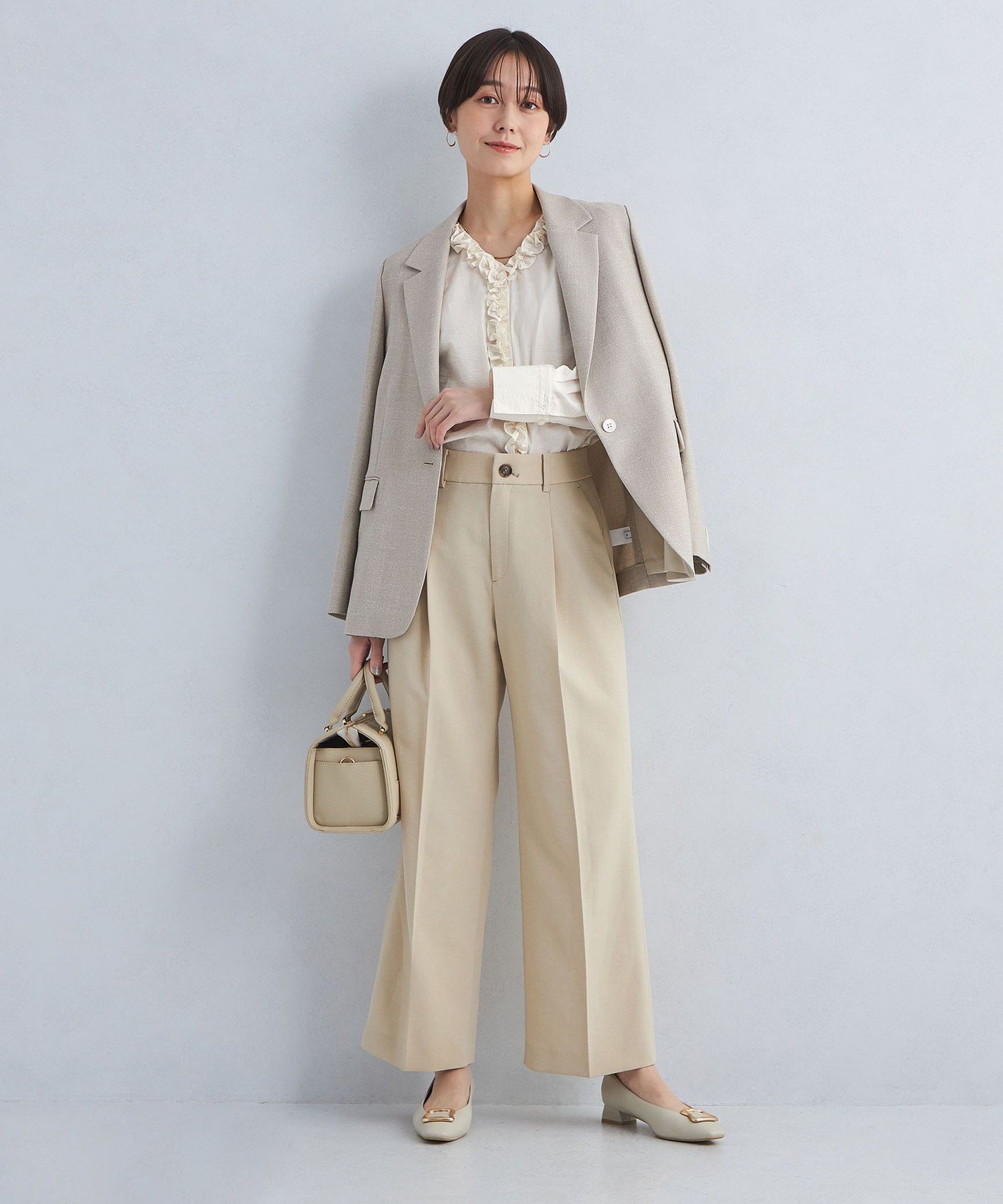 UNITED ARROWS LTD. OUTLET｜タックフリル Vネック ブラウス | Rakuten