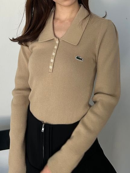 SNIDEL｜LACOSTE/ポロリブニット | Rakuten Fashion(楽天ファッション