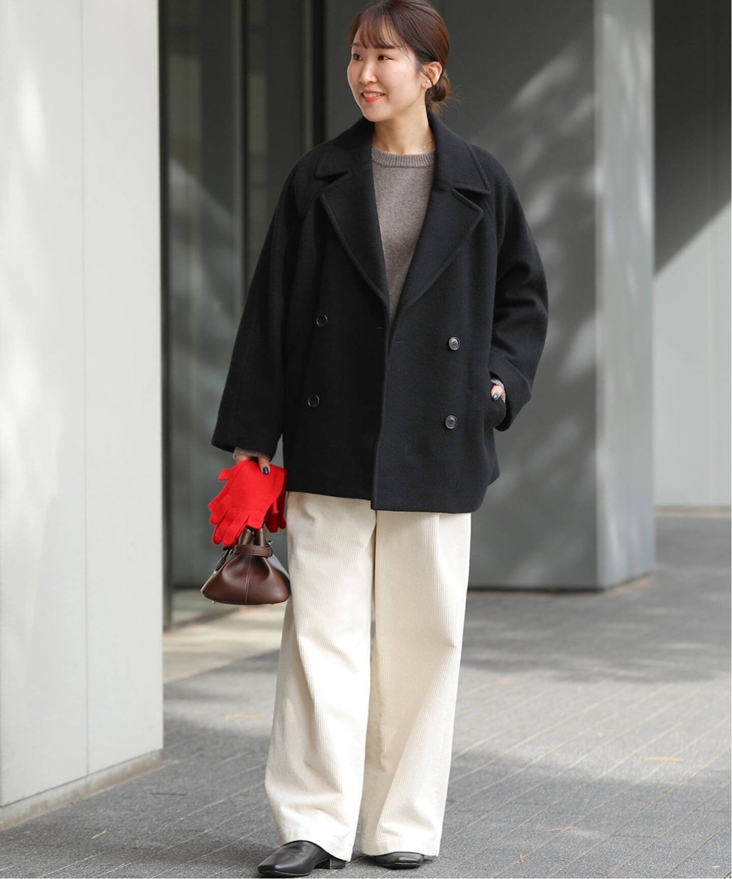 JOURNAL STANDARD relume｜《WEB限定追加》尾州ウールショートPコート