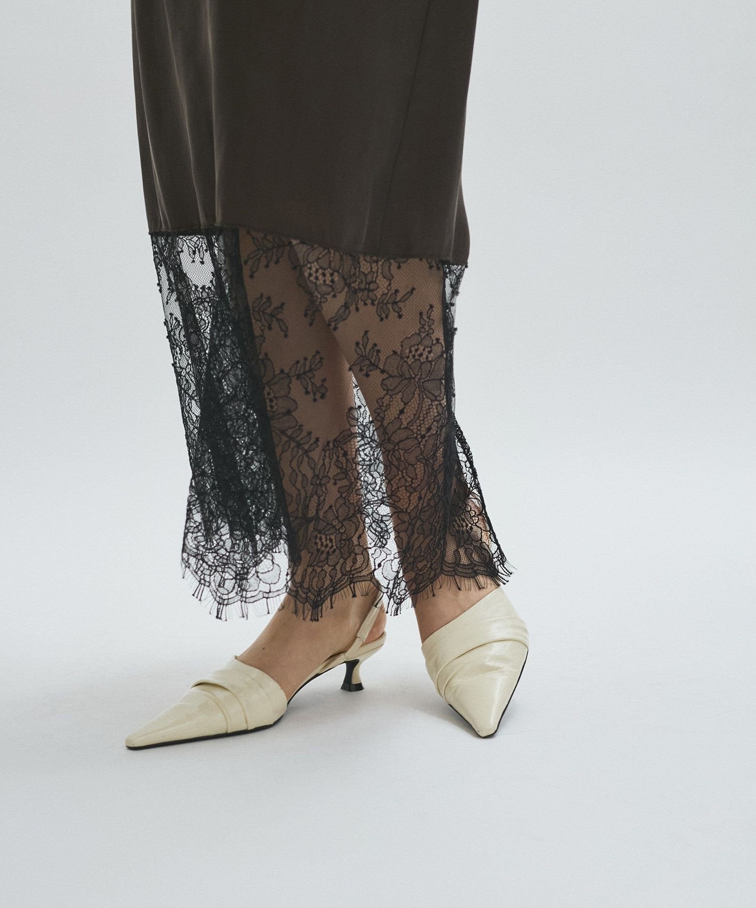 ADAM ET ROPE'｜【EMOELLE】キュプラレースイージースカート | Rakuten