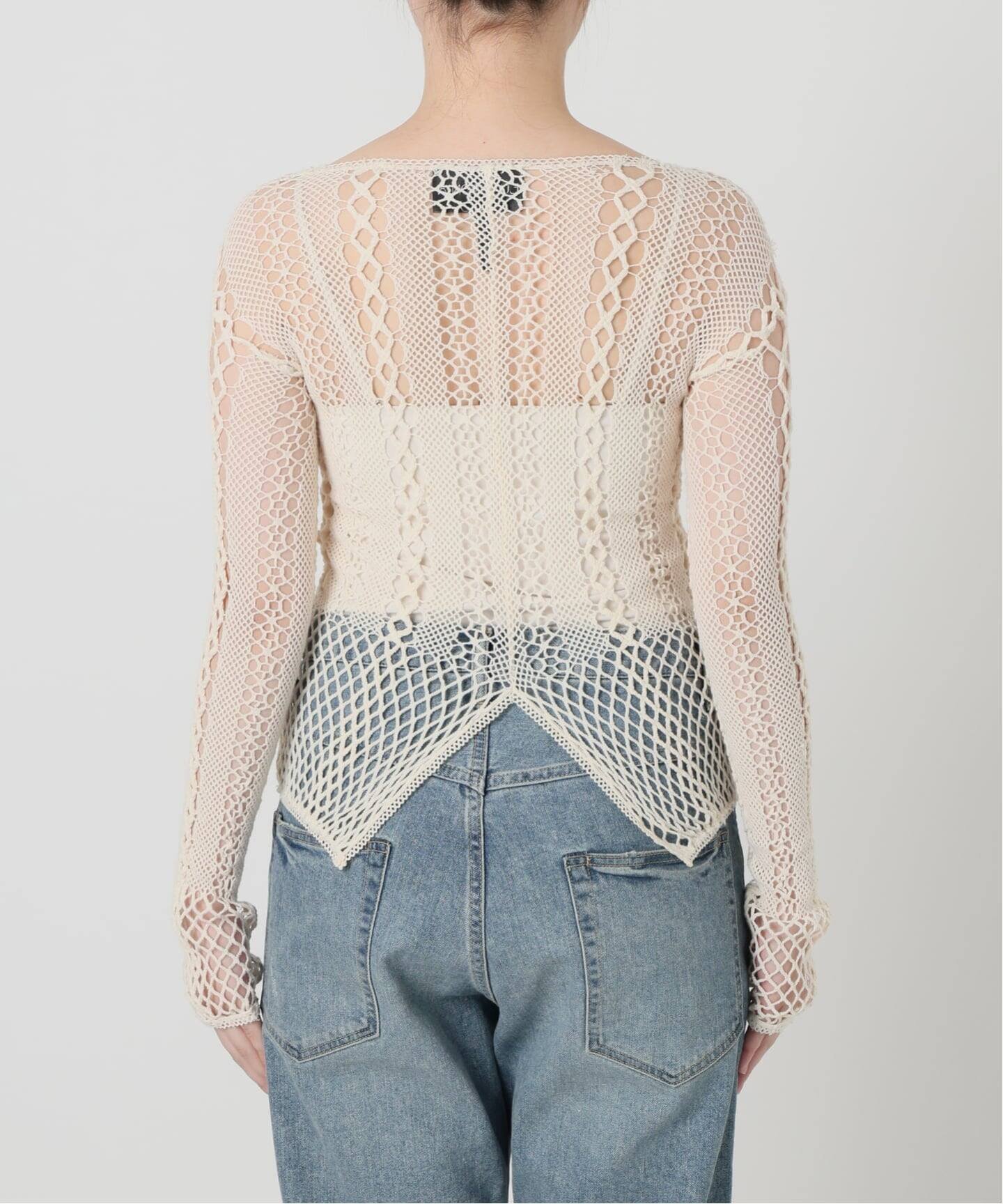 EDIT.FOR LULU｜【EUCHRONIA/ユークロニア】Stretch lace long sleeve