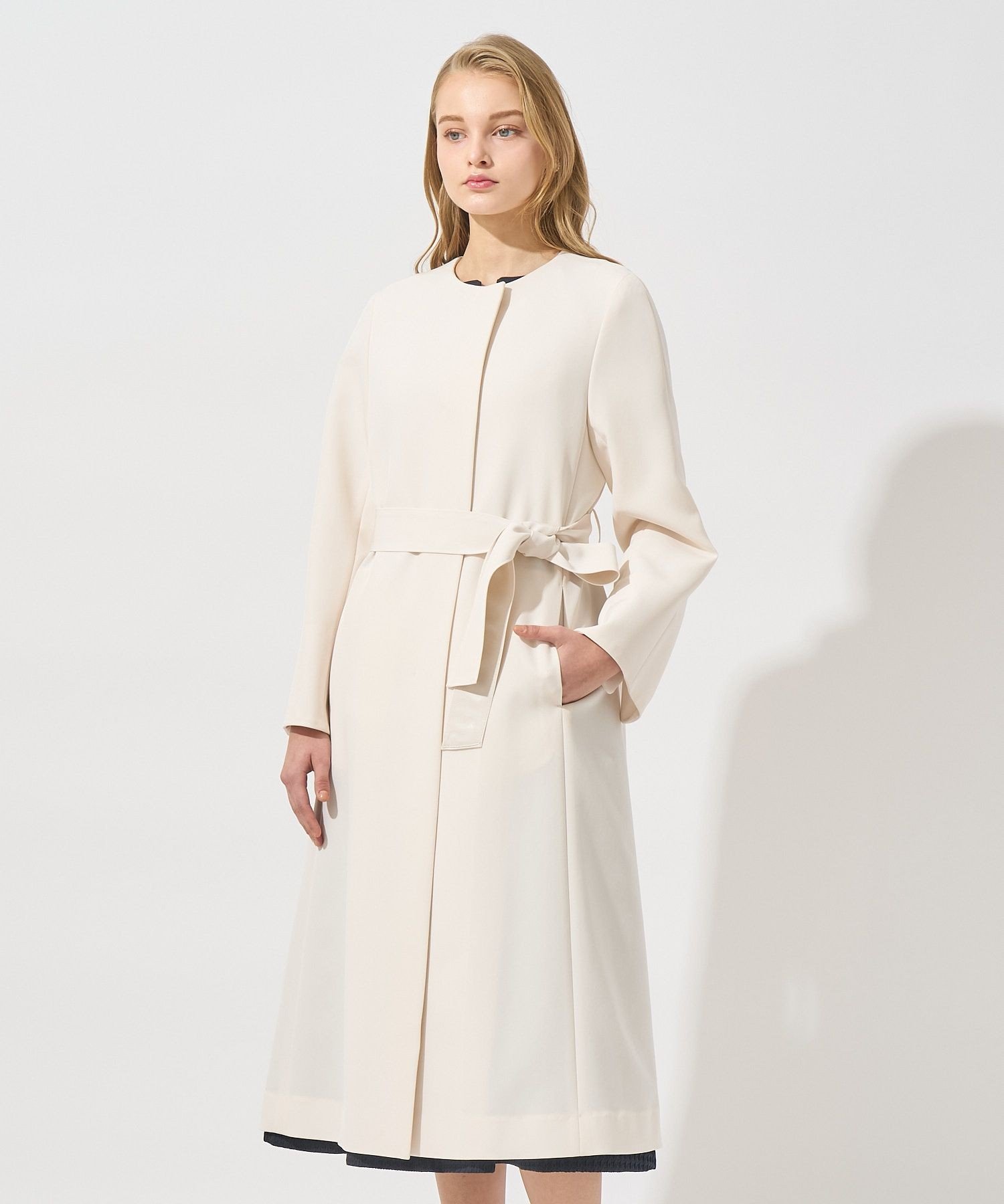 ANAYI｜【Eternal Line 2025】コンパクトストレッチノーカラーコート