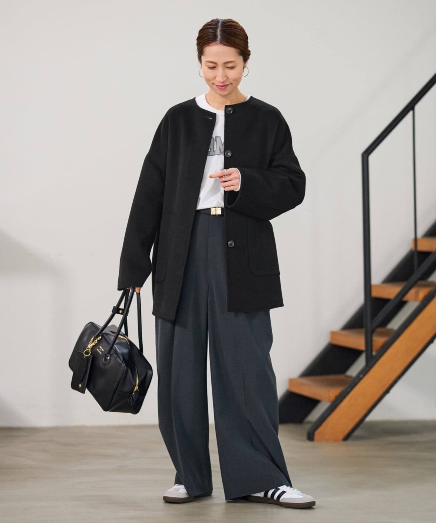 FRAMeWORK｜≪WEB限定追加≫ハミルトンリバークルーネックコート