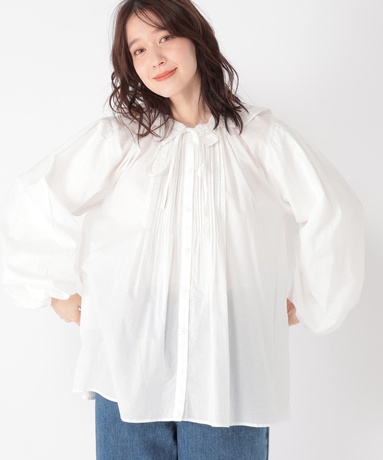 studio CLIP｜《高山都さんコラボ》2WAYバルーンスリーブブラウス