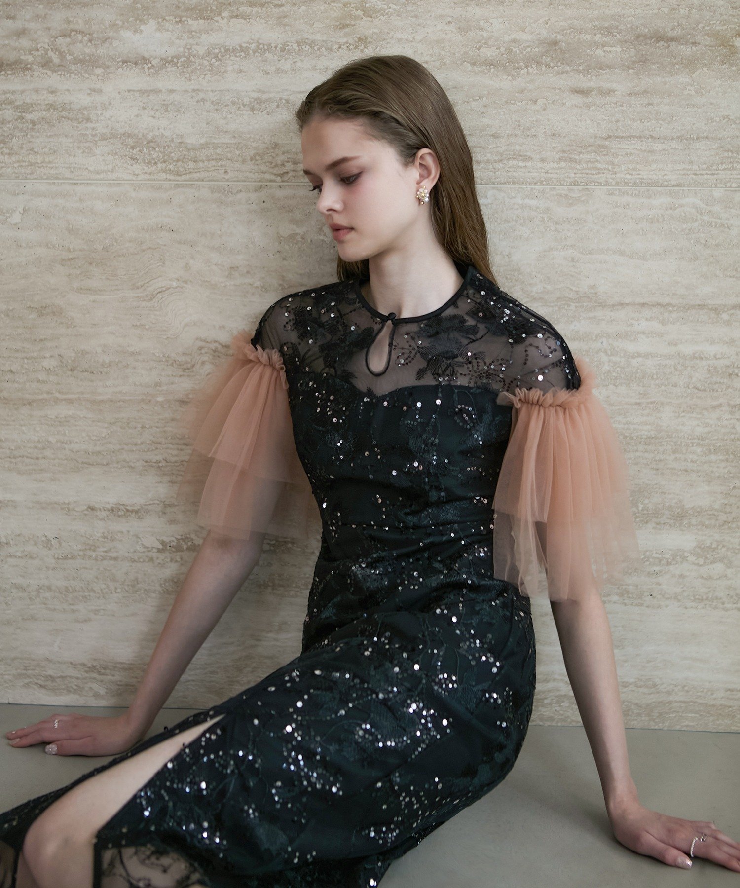 Leja｜フラワーリリーフマテリアルボリュームスリーブIライン