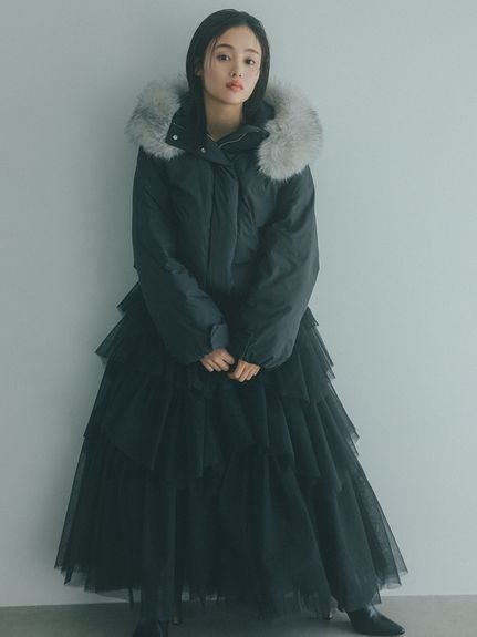 SNIDEL｜【WEB限定カラーあり】西川フードファーショートダウン