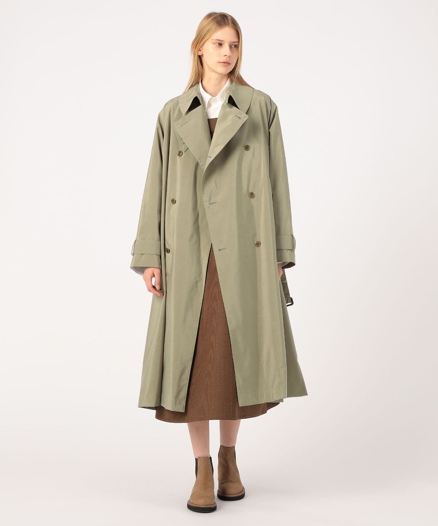 TOMORROWLAND｜HAVERSACK Silkcoating ラグラントレンチコート