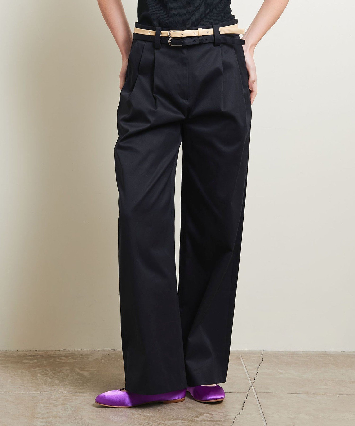 アティセッション コットンツイルカービーペインターパンツ 36