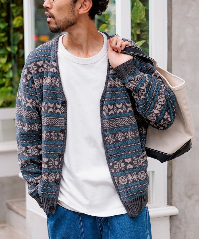 楽天市場】フェアアイル カーディガン（メンズファッション）の通販