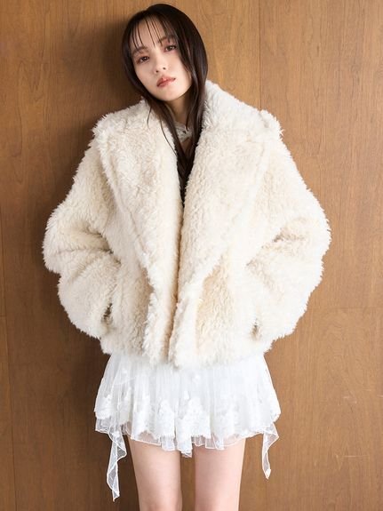 SNIDEL｜ボアショートコート【カンヘウォン着用】 | Rakuten Fashion