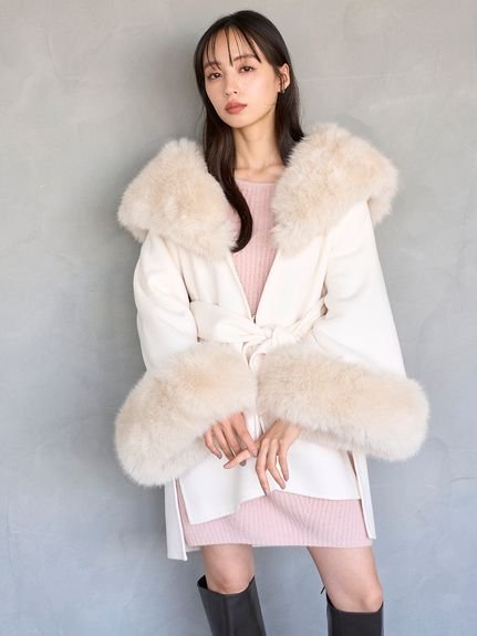 SNIDEL｜ファーケープコート | Rakuten Fashion(楽天ファッション／旧