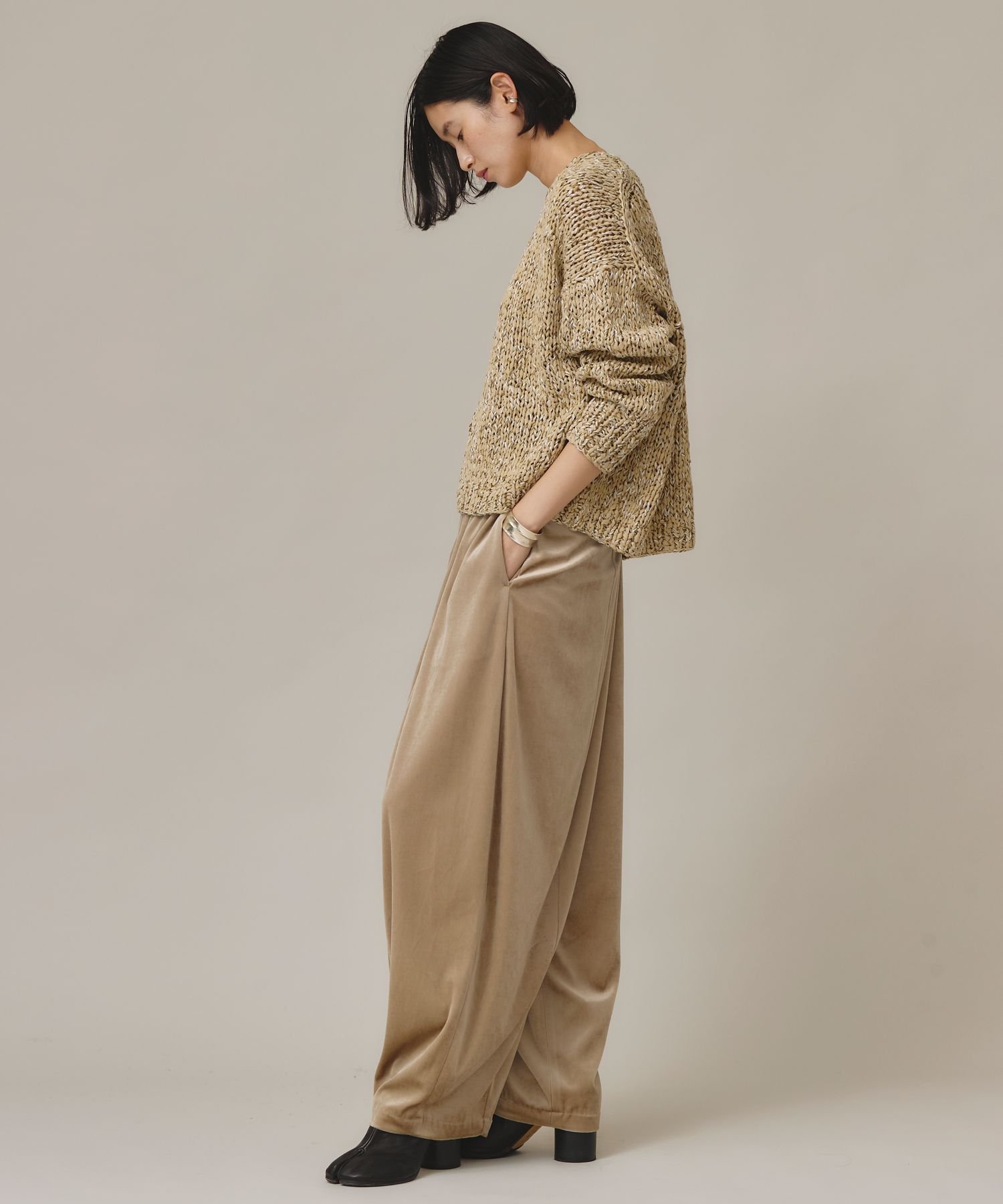 Curensology｜ミックスハンドニットプルオーバー | Rakuten Fashion