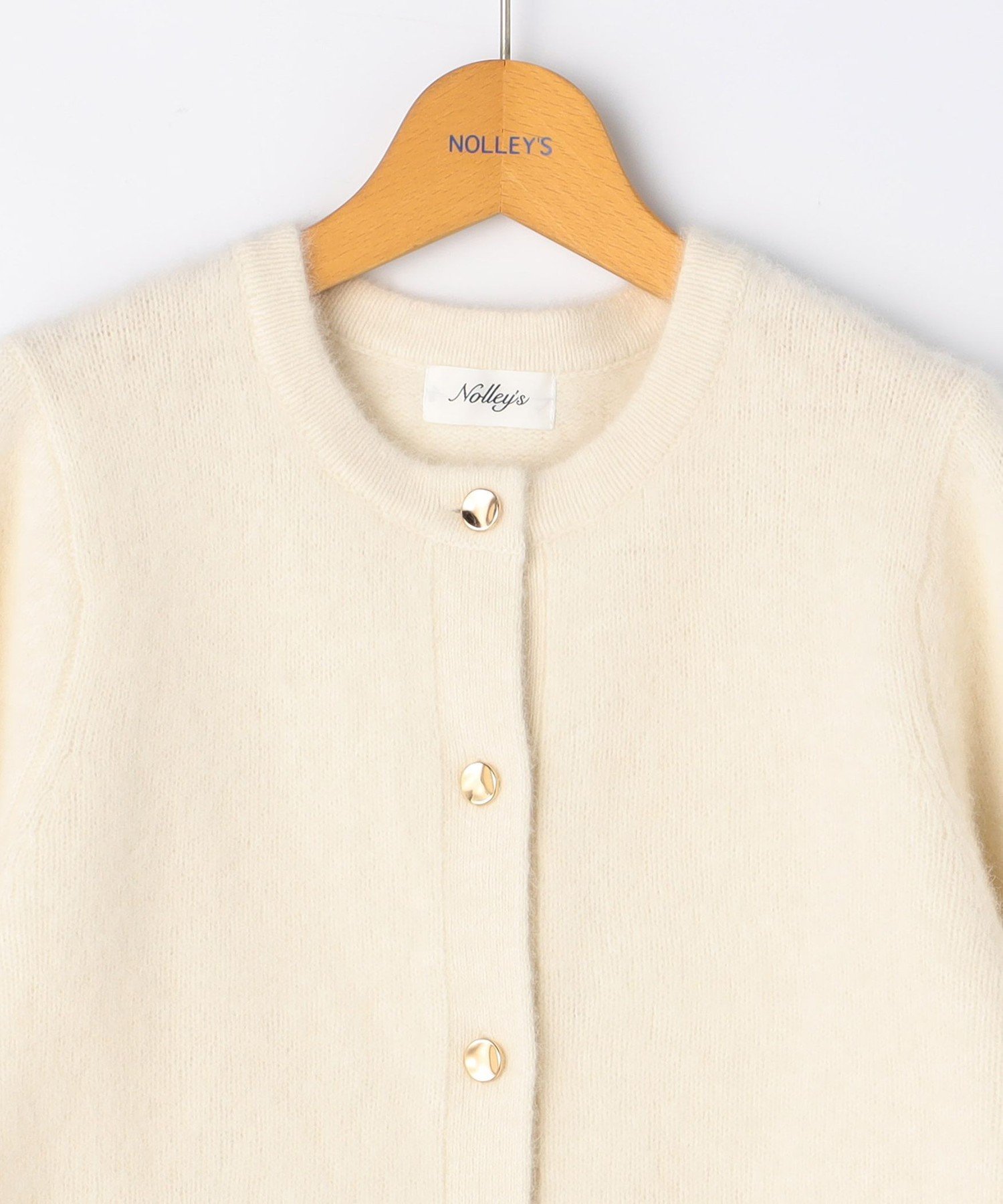 NOLLEY'S｜ヘアリークルーネックニットジャケット | Rakuten Fashion