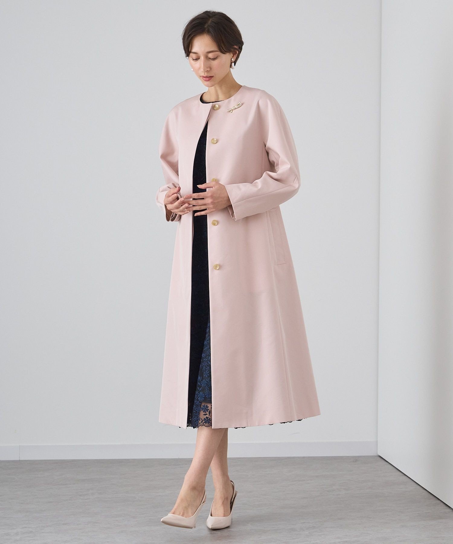 ANAYI｜撥水ツイルノーカラーコート | Rakuten Fashion(楽天