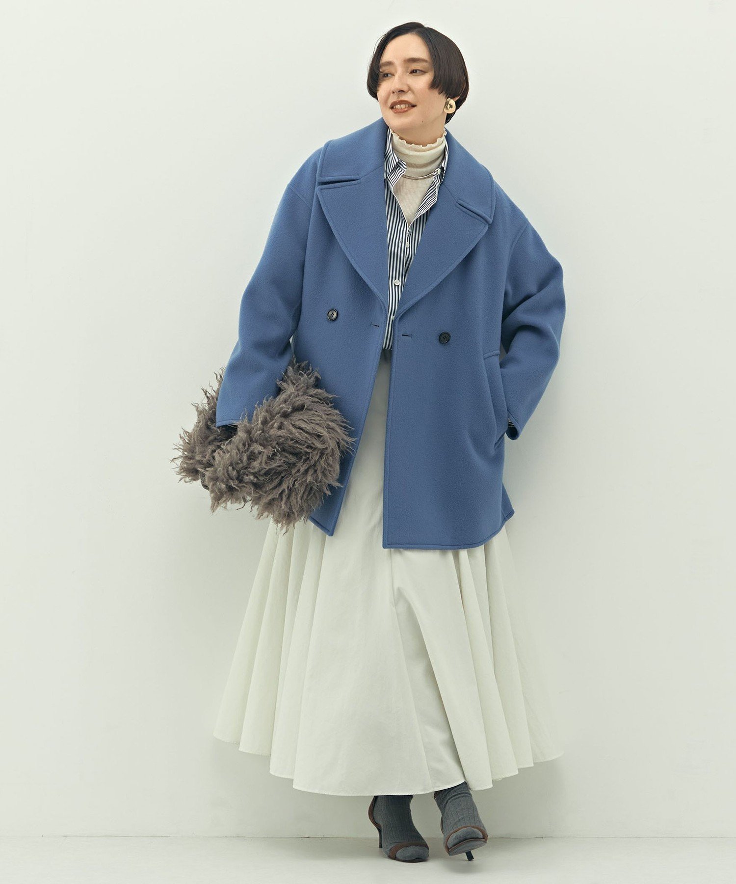 NOLLEY'S｜【一部WEB限定アイテム】SP140リバーコート起毛メルトン